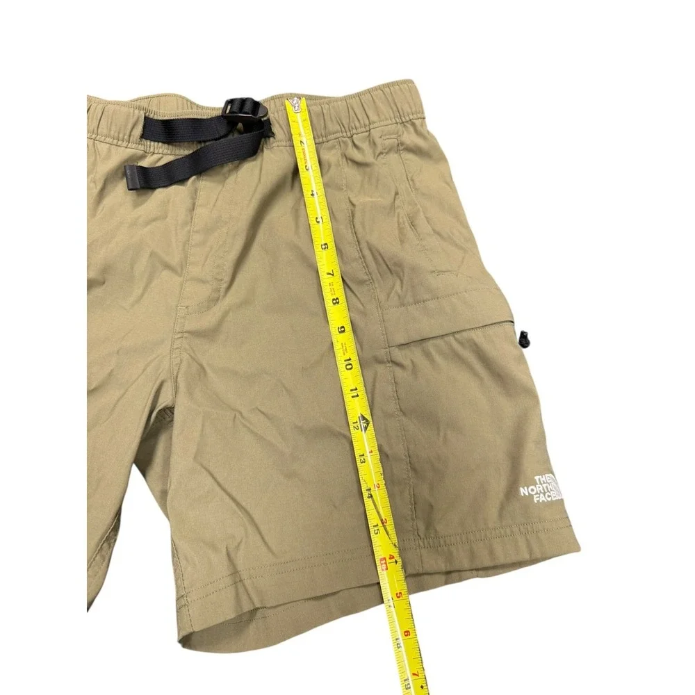 The North Face Cargo Shorts Mens Size M Green Excellent Nylon Belted Hiking
